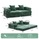 Convertible Floor Sofa Bed With Pillow Back Support Armrest by HouseOfZazla