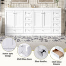 Shaker Free Standing Bathroom Vanity Cabinet & Sink, Soft Close Drawers, Soft Close Doors