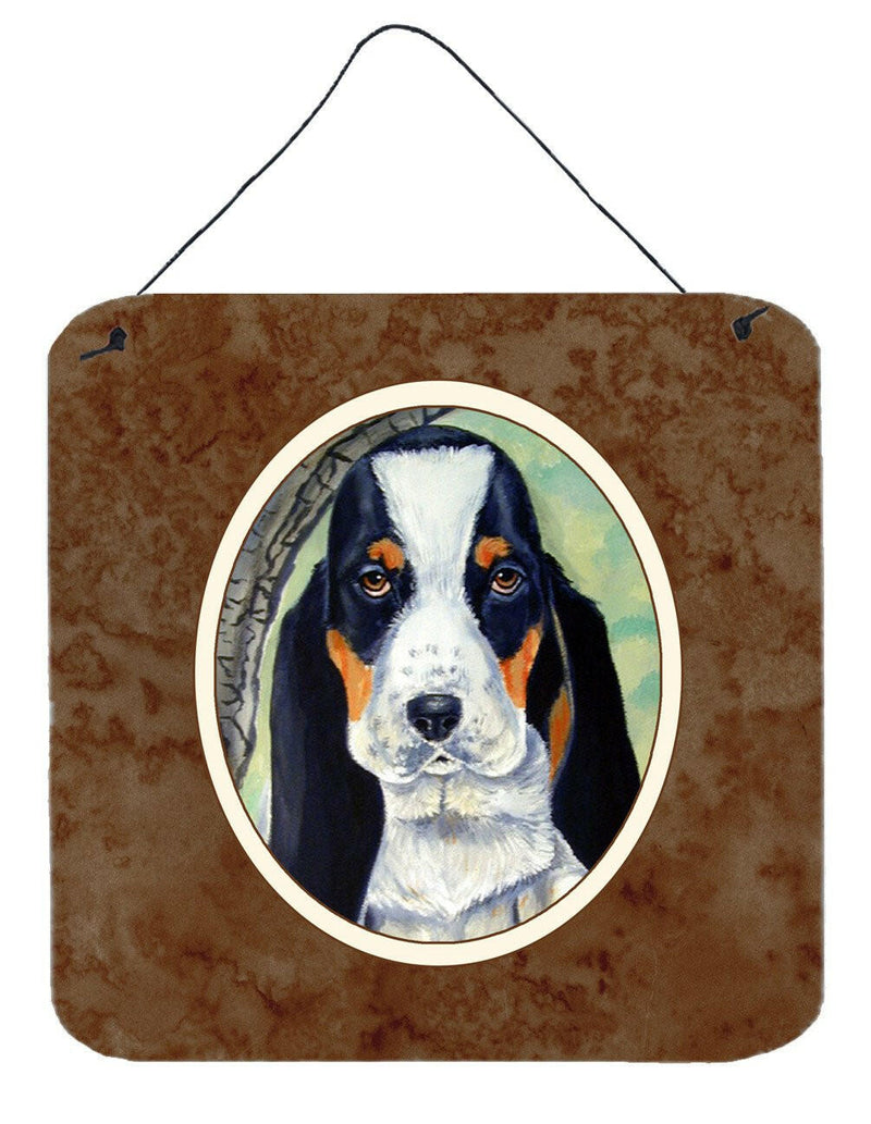 Basset Hound on the branch Wall or Door Hanging Prints 7002DS66