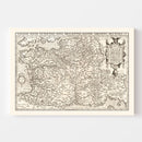 Vintage Map of France 1570