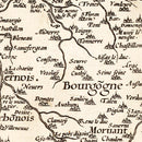 Vintage Map of France 1570