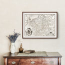 Vintage Map of Germania 1570