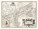 Vintage Map of Germany 1570