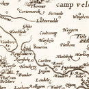 Vintage Map of Flanders, Belgium 1570