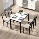 Modern Dining Chairs Set of 4 with Tilt Backrest for Dining Room-Black by LJGDeals