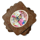 Airedale Waiting on Mom Foam Coaster  7006FC