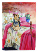 Airedale Terrier Waiting on Mom Garden Flag – Decorative Outdoor Yard Flag