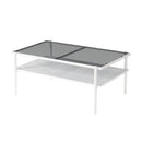 Rectangle Coffee Table With Tempered Glass Top And Legs, Modern Table For Living Room by Unique Piece Furniture
