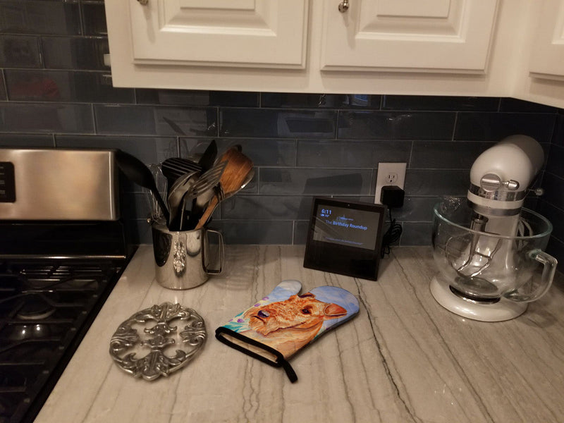 Airedale Terrier in Flowers Oven Mitt 7007OVMT