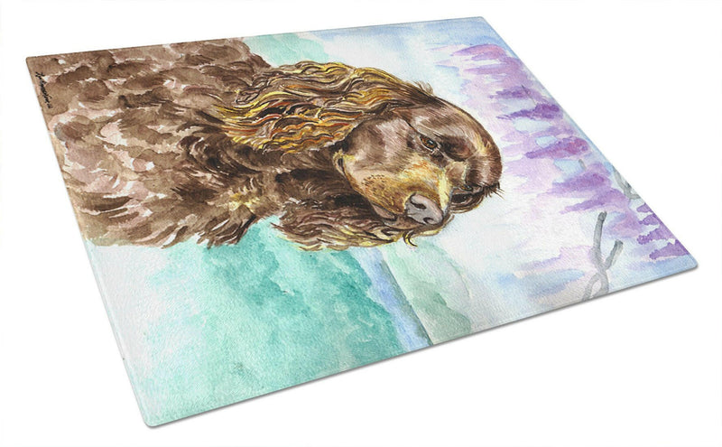 American Water Spaniel Glass Cutting Boards – Durable, Decorative Kitchen Art Large