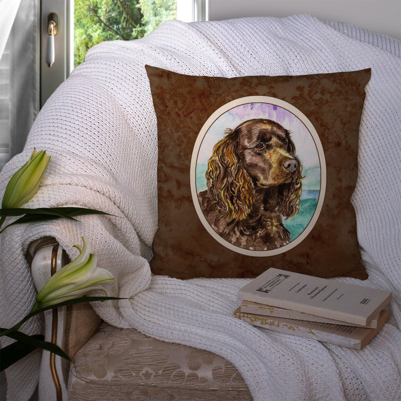 American Water Spaniel Throw Pillow - 14x14 Decorative Pillow – Art for Your Home & Patio 7008PW1414