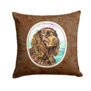 American Water Spaniel Throw Pillow - 14x14 Decorative Pillow – Art for Your Home & Patio 7008PW1414