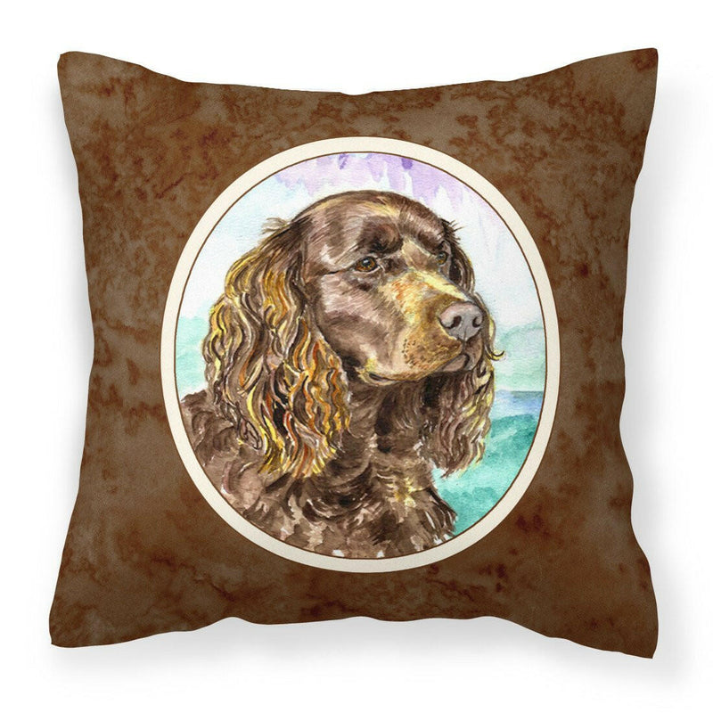 American Water Spaniel Fabric Decorative Pillow 7008PW1414