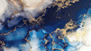 Sapphire Blue Marble Wallpaper Mural.