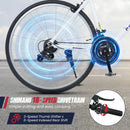 700C Hybrid Bike for Adult with 18-Speed Shimano Drivetrain and Phone Holder by LJGDeals