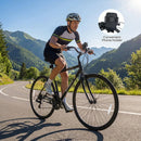 700C Hybrid Bike for Adult with 18-Speed Shimano Drivetrain and Phone Holder by LJGDeals