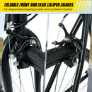 700C Hybrid Bike for Adult with 18-Speed Shimano Drivetrain and Phone Holder by DirectDeals