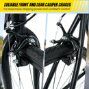700C Hybrid Bike for Adult with 18-Speed Shimano Drivetrain and Phone Holder by LJGDeals