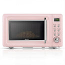 700W Retro Countertop Microwave Oven with 5 Micro Power and Auto Cooking Function by LJGDeals