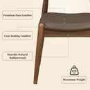 5 Piece Dining Set With 1 Table And 4 Upholstered Chairs - Brown / Walnut by HouseOfZazla