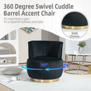 360 Degree Swivel Cuddle Barrel Accent Sofa Chair by Unique Piece Furniture