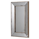 Distressed Accent Mirror, Traditional Style Framed Wall Mirror For Living Room by Unique Piece Furniture