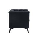 Accent Chair Living Room Chairs Single Sofa Chair,Arm Chairs with Linen Fabric, Mid Century Accent Arm Chairs Comfy Reading Lounge Club Armchair for Bedroom Office Study