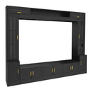 Wall Unit Entertainment Center With Bookshelves For TVs Up to 80" by HouseOfZazla