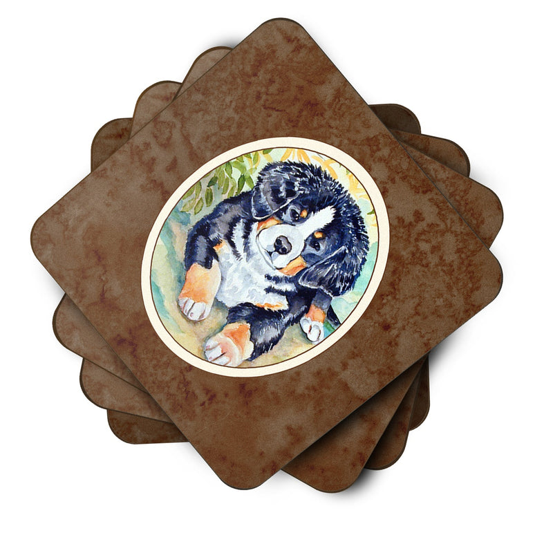 Bernese Mountain Dog Puppy Foam Coaster Set of 4 7010FC