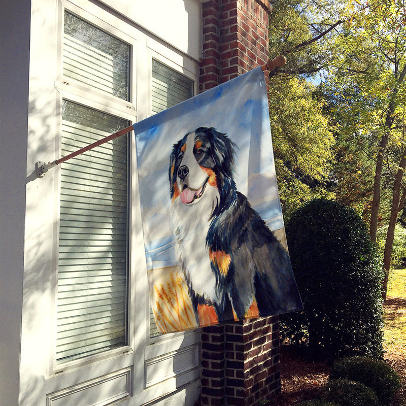 Bernese Mountain Dog Flag Canvas House Size