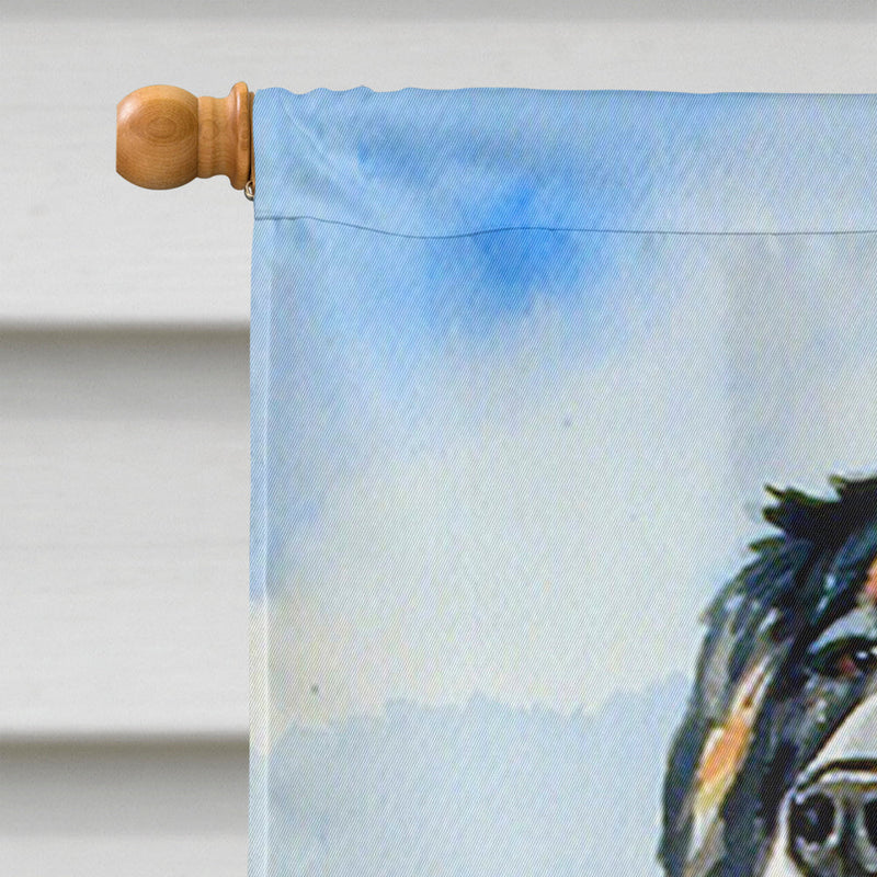 Bernese Mountain Dog Flag Canvas House Size