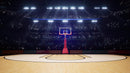 Basketball Court Stadium Wallpaper Mural.
