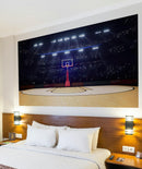 Basketball Court Stadium Wallpaper Mural.