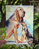 Bloodhound Momma's Love Garden Flag – Decorative Outdoor Yard Flag
