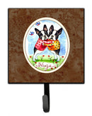 Hugs Boston Terrier Leash or Key Holder Wall Hooks, Key Hooks Holder, Coat Rack Wall Mount, Coat Hooks, Hooks for Hanging Keys, Towels, Aprons, Leashes
