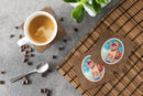Brussels Griffon Foam Coasters Set of 4 Cup Coasters for Indoor Outdoor, Tabletop Protection, Anti Slip, Mouse pad Material