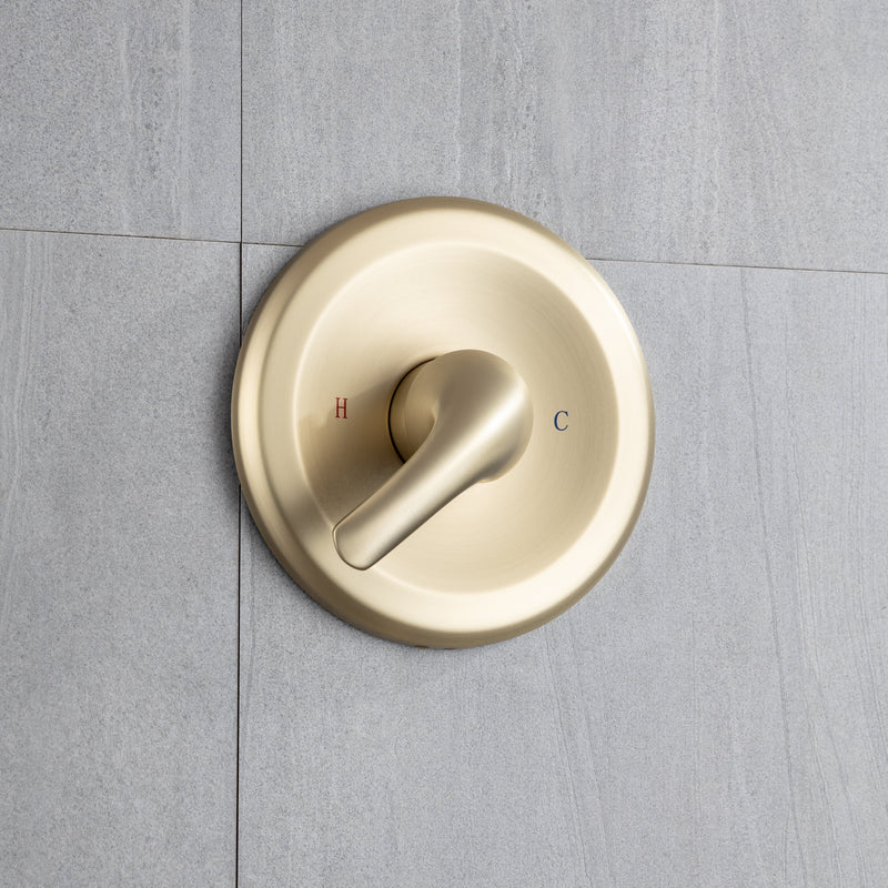 6 In. 6-Spray Balancing Shower Head Shower Faucet