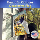 Canaan Dog House Flag 28x40 Porch Sleeve Pole Decorative Outside Yard Banner Artwork Wall Hanging, Polyester