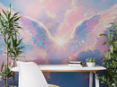 Angel Wings Over Clouds Wallpaper Mural.