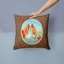 Cavalier Spaniel Momma's Love Throw Pillow - 14x14 Decorative Pillow – Art for Your Home & Patio 7019PW1414