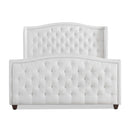 Marcella - Upholstered Shelter Headboard Bed Set by Unique Piece Furniture