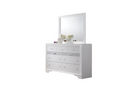Traditional Style Queen 4 Pc Storage Bedroom Set Made with Wood in White