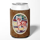 Chinese Crested on the Patio Can or Bottle Hugger Cooler Sleeve for Standard 12 oz Cans, Insulated Foam Beer & Soda Can Hugger Reusable