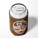 Chinese Crested on the Patio Can or Bottle Hugger Cooler Sleeve for Standard 12 oz Cans, Insulated Foam Beer & Soda Can Hugger Reusable