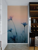 Morning Dew Misty Flower Wallpaper Mural.