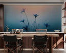 Morning Dew Misty Flower Wallpaper Mural.