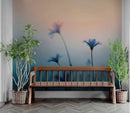 Morning Dew Misty Flower Wallpaper Mural.