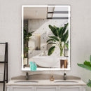 LED Bathroom Vanity Mirror Wall Mounted Adjustable / Warm / Natural Lights Anti-Fog Touch Switch With Memory Modern Smart Large Bathroom Mirrors