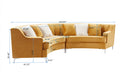 Curved Sofa by HouseOfZazla