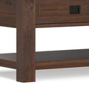 Monroe - Rectangular Coffee Table With Drawers - Brown by HouseOfZazla